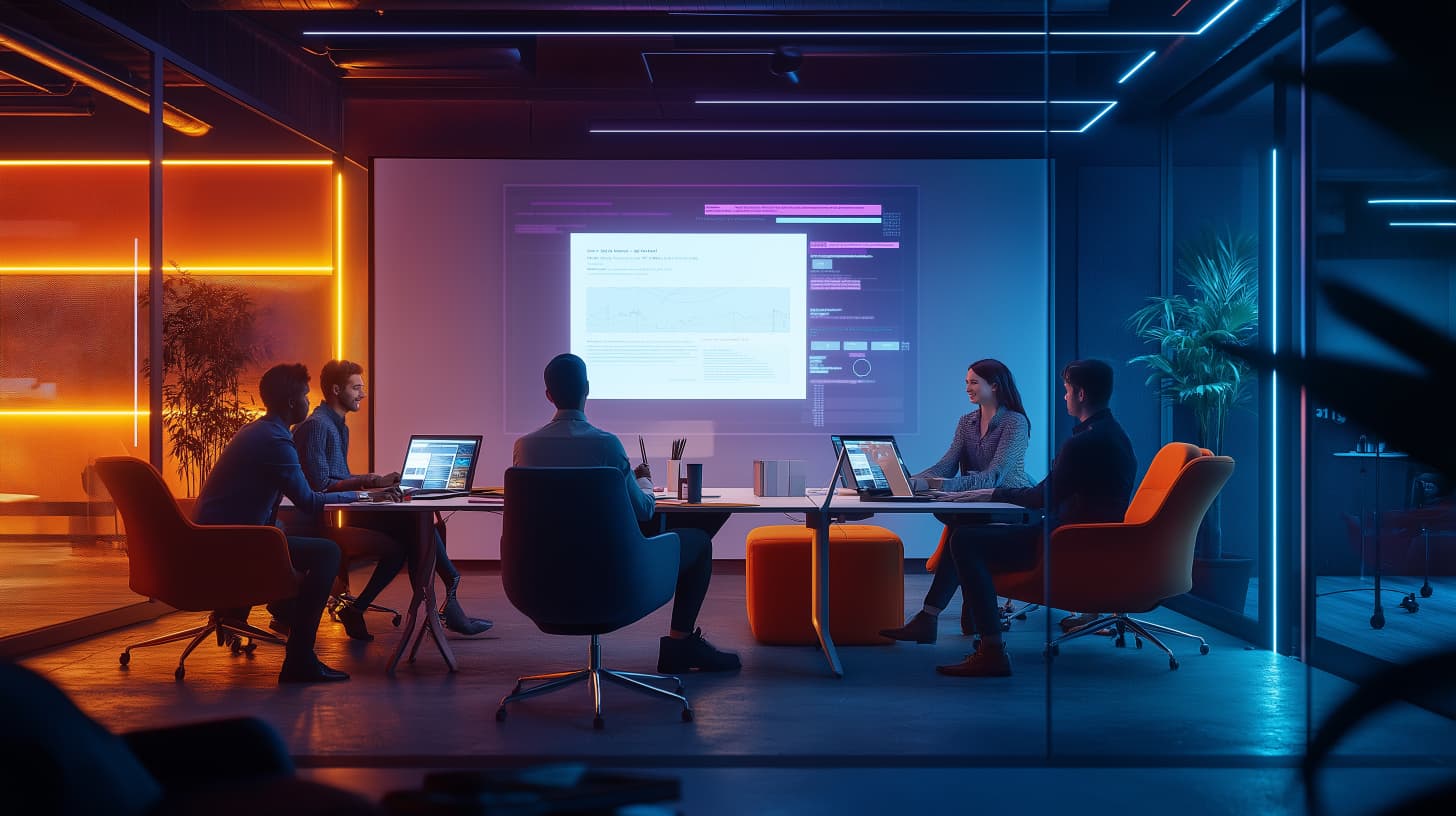 Team brainstorming session